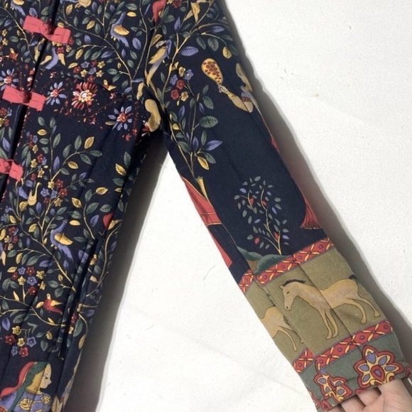 Ethnic Chinese QianBaiYi Indian Bohemian Indie Quilted Pattern Coat (Small) - Picture 13 of 16